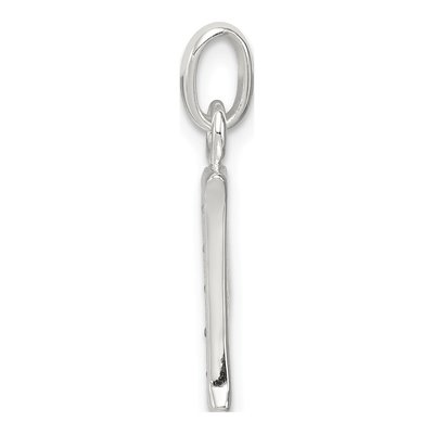 Sterling Silver CZ Letter P Pendant – view 3