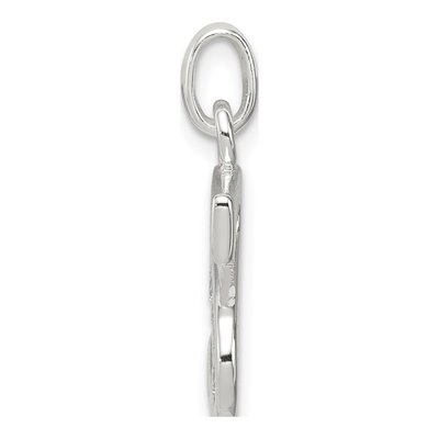 Sterling Silver CZ Letter S Pendant – view 2