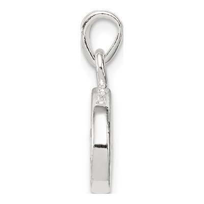 Sterling Silver CZ Letter O Pendant – view 3