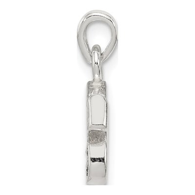 Sterling Silver CZ Letter S Pendant – view 3