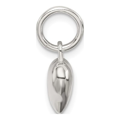 Sterling Silver Puff Heart Charm – view 3