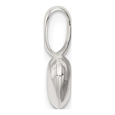Sterling Silver Puffed Heart Pendant – view 3
