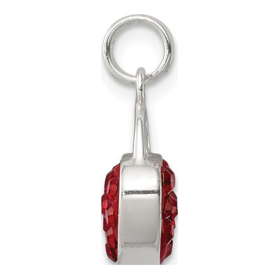 Sterling Silver Crystal Heart Pendant – view 3