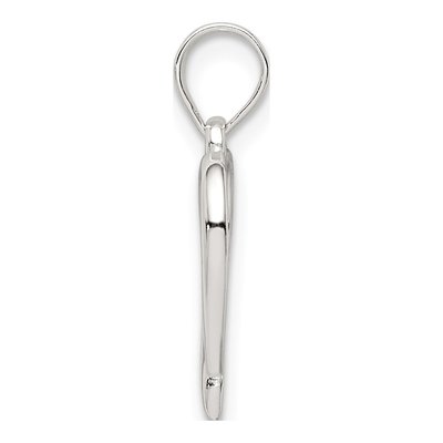 Sterling Silver Open Heart Pendant – view 3