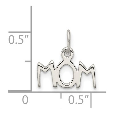 Sterling Silver Mom Pendant – view 4
