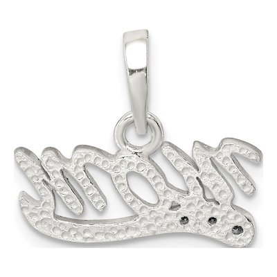 Sterling Silver CZ Mom Pendant – view 5
