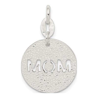 Sterling Silver Circle Mom Pendant – view 5