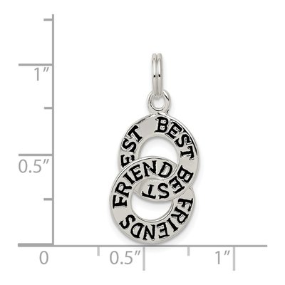 Sterling Silver Best Friends Pendant – view 4
