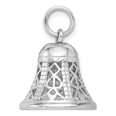 Sterling Silver Movable Bell Charm – view 3