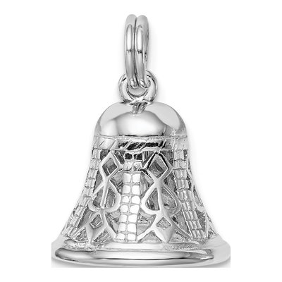 Sterling Silver Movable Bell Charm – view 5