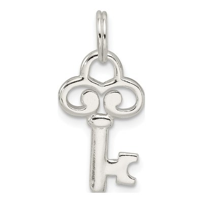 Sterling Silver Key Pendant – view 5