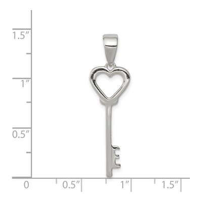Sterling Silver Key Pendant – view 4