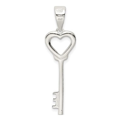 Sterling Silver Key Pendant – view 5