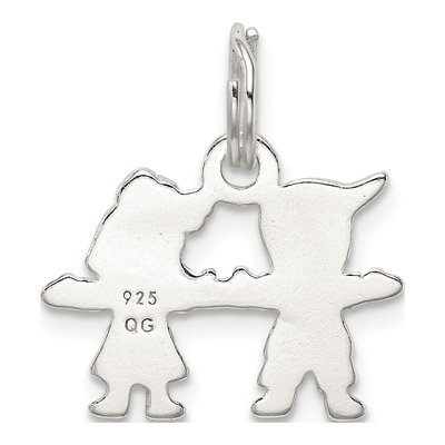 Sterling Silver Boy Girl Pendant – view 5