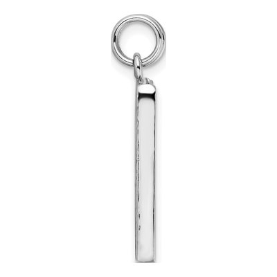 Sterling Silver Textured Picture Frame Charm – view 3
