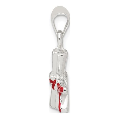 Sterling Silver Enameled Diploma Charm – view 3