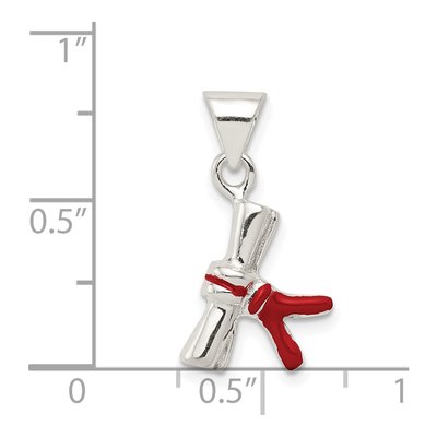 Sterling Silver Enameled Diploma Charm – view 5