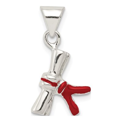 Sterling Silver Enameled Diploma Charm