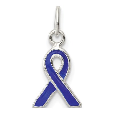 Sterling Silver Blue Enamel Awareness Charm