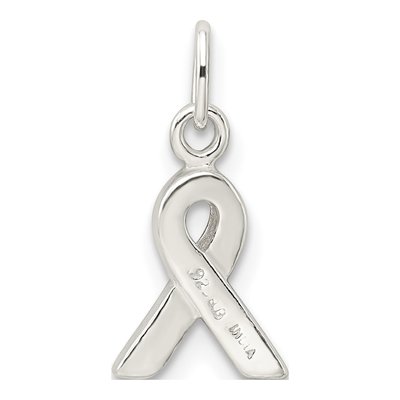 Sterling Silver Pink Enamel Awareness Charm – view 5