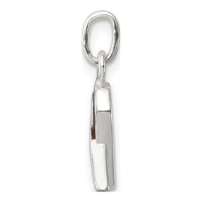 Sterling Silver Brown Enamel Awareness Charm – view 3
