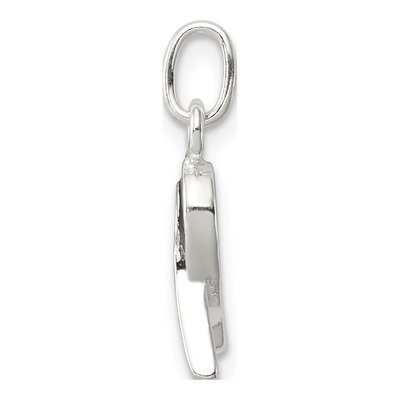 Sterling Silver Black Enamel Awareness Charm – view 3