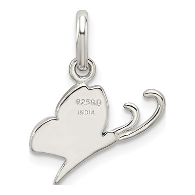 Sterling Silver Enameled Butterfly Charm – view 5