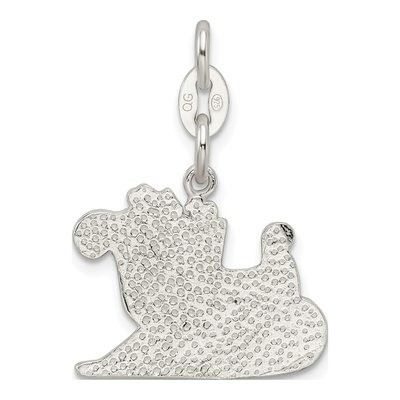 Sterling Silver Enameled Santa's Sled Charm – view 5