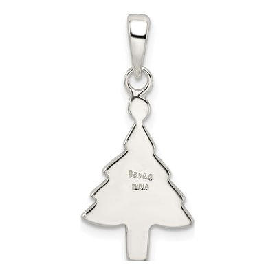 Sterling Silver Enameled Christmas Tree Pendant – view 5