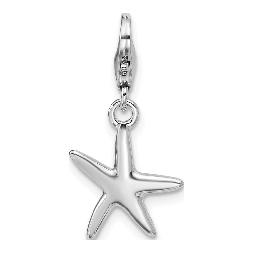 Sterling Silver Starfish Charm Pendant