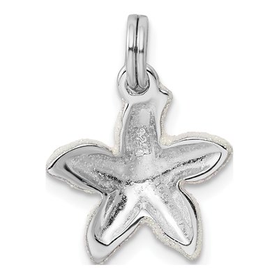 Sterling Silver Sparkle Starfish Pendant – view 4