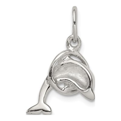 Sterling Silver Dolphin Diving Charm – view 5