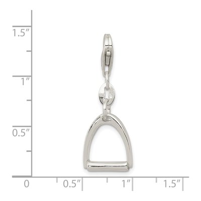 Sterling Silver Horse Stirrup Pendant – view 4