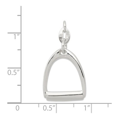 Sterling Silver Horse Stirrup Pendant – view 4