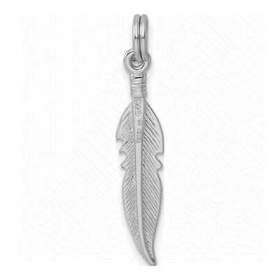 Sterling Silver Feather Charm – view 4
