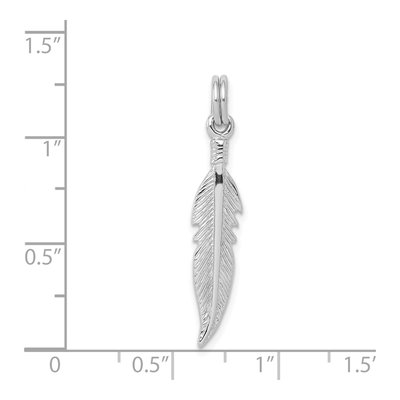 Sterling Silver Feather Charm – view 5