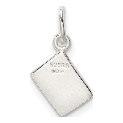 Sterling Silver Enameled Ace of Hearts Charm – view 5