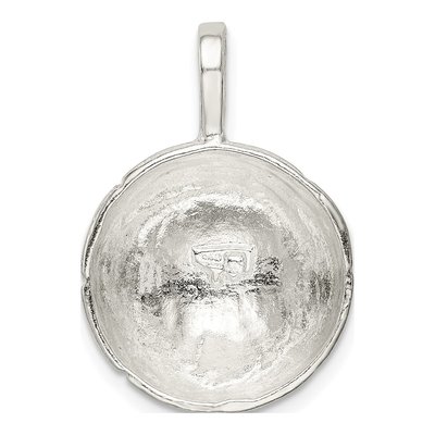 Sterling Silver Basketball Pendant – view 5
