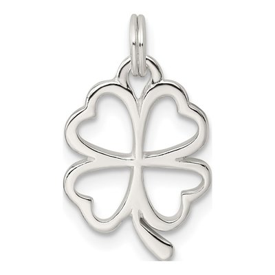 Sterling Silver Four Leaf Clover Pendant – view 5
