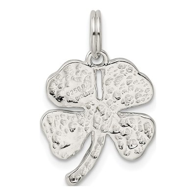 Sterling Silver Enamel 4-Leaf Clover Charm – view 5