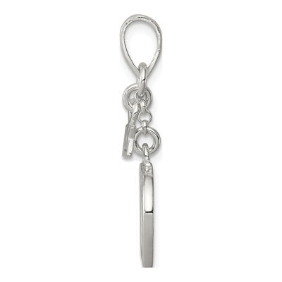 Sterling Silver Horseshoe Luck Pendant – view 3