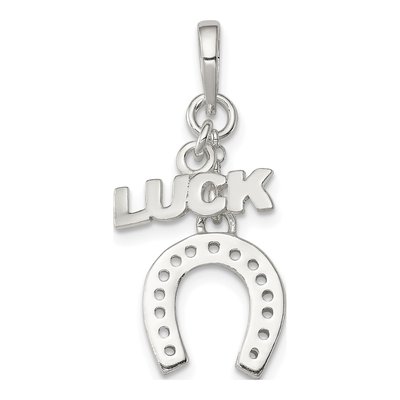 Sterling Silver Horseshoe Luck Pendant
