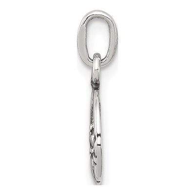 Sterling Silver Mini Antiqued Claddagh Charm – view 3