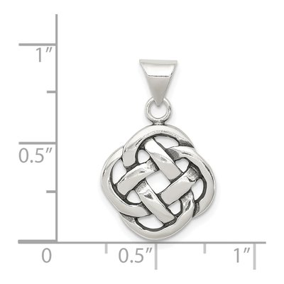 Sterling Silver Antiqued Celtic Knot Pendant – view 4