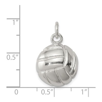 Sterling Silver Volleyball Pendant – view 4