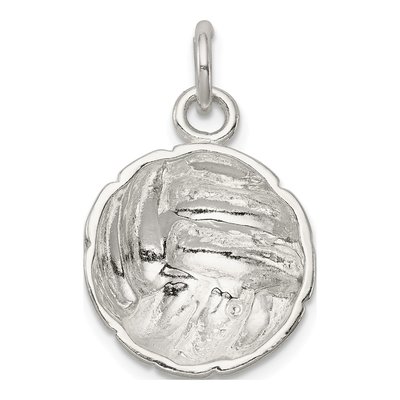 Sterling Silver Volleyball Pendant – view 5