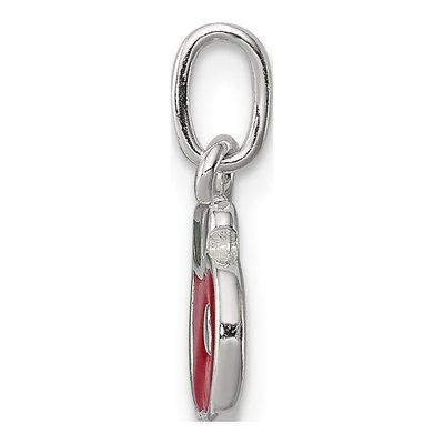 Sterling Silver Enameled Apple Charm – view 3