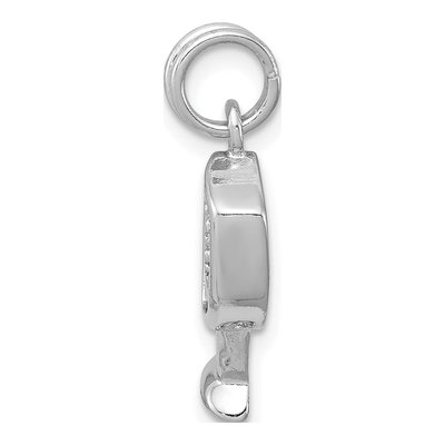 Sterling Silver CZ Glass Charm – view 3