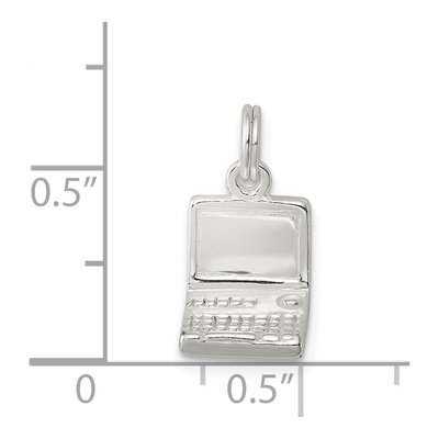 Sterling Silver Laptop Pendant – view 4