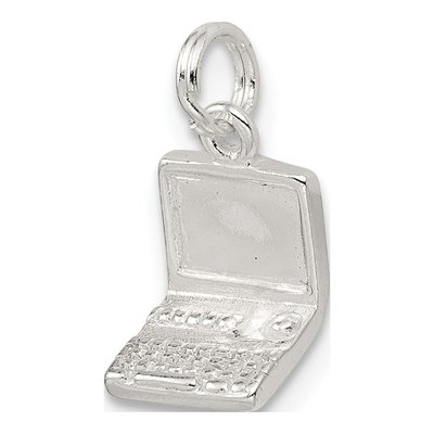 Sterling Silver Laptop Pendant – view 6